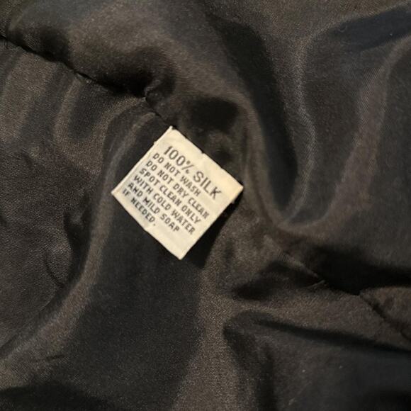 Silk black sequin blazer fringe 80s vintage - fits like modern small / medium - Picture 8 of 8